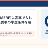 黒谷株式会社が株式会社MERFへ商号変更したことを採用ページで確認するイメージ