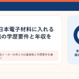 半導体検査部品メーカーの求人で応募資格と学歴要件を確認するイメージ