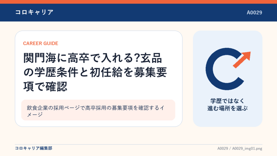 飲食企業の採用ページで高卒採用の募集要項を確認するイメージ