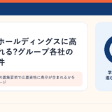 企業グループの募集要項で応募資格に高卒が含まれるかを確認するイメージ