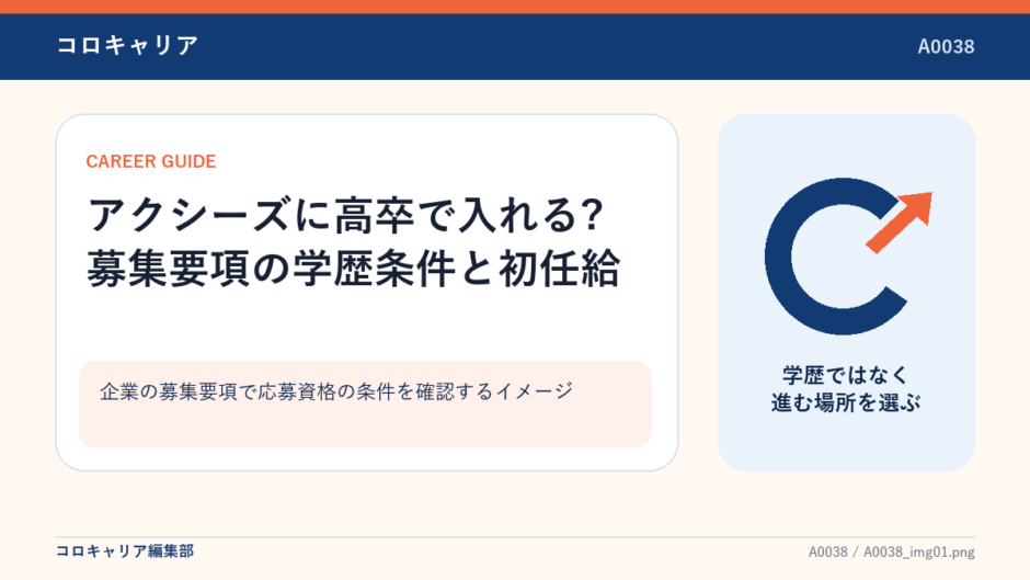 企業の募集要項で応募資格の条件を確認するイメージ