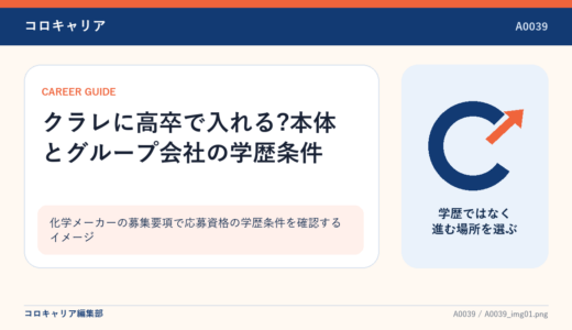 クラレに高卒で入れる?本体とグループ会社の学歴条件