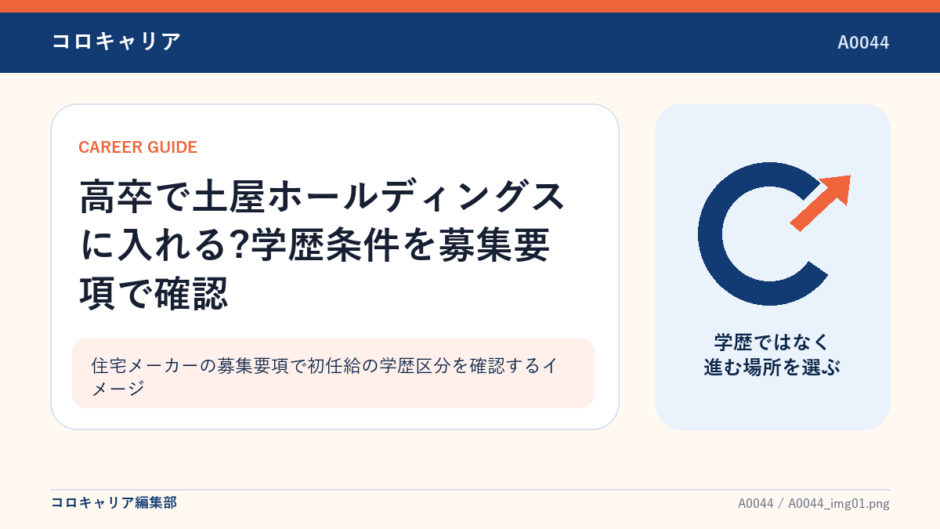 住宅メーカーの募集要項で初任給の学歴区分を確認するイメージ
