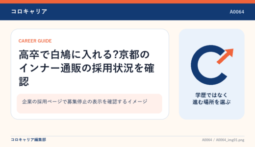 高卒で白鳩に入れる?京都のインナー通販の採用状況を確認