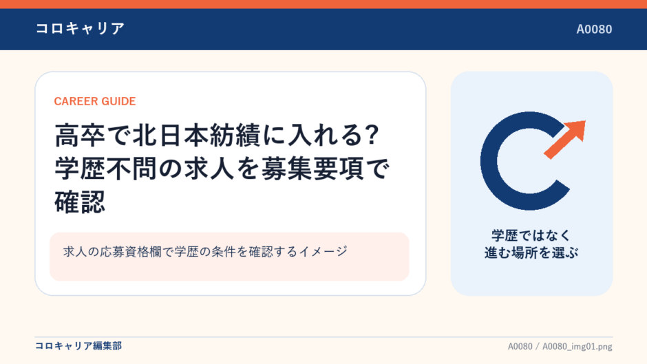 求人の応募資格欄で学歴の条件を確認するイメージ
