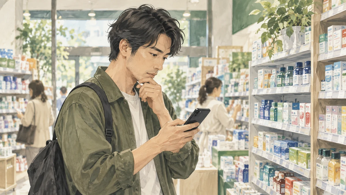 ドラッグストアの募集要項で応募資格の学歴条件を確認するイメージ