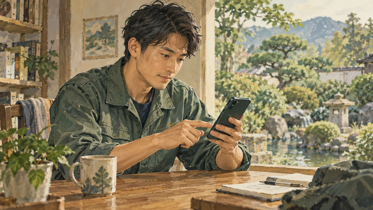 造園会社の募集要項で学歴条件と初任給を確認するイメージ