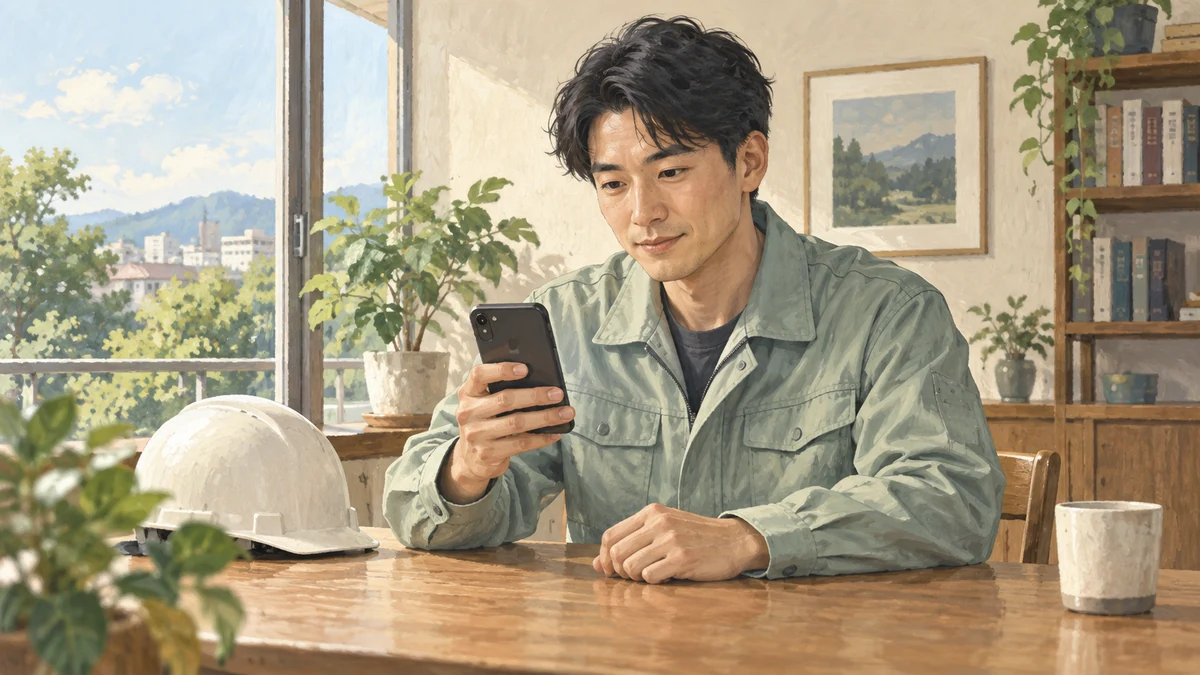 建設会社の募集要項で初任給の学歴区分を確認するイメージ