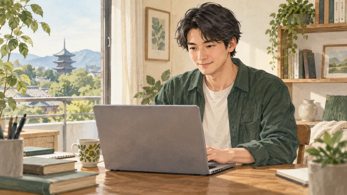 企業の採用ページで募集停止の表示を確認するイメージ