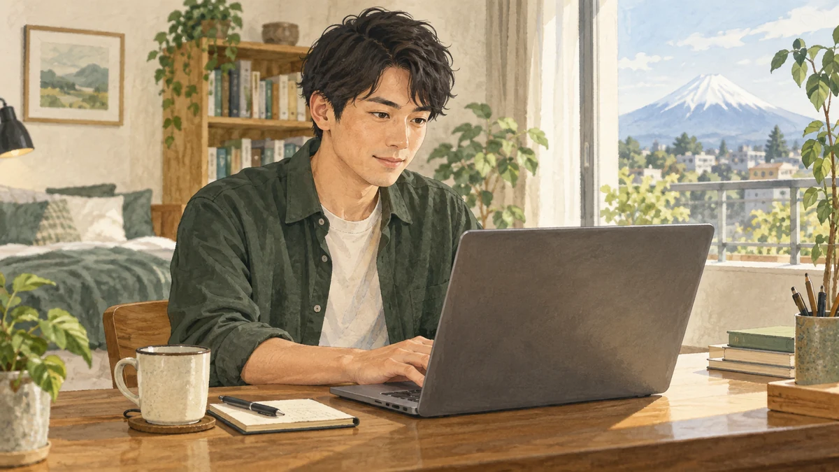 募集件数の少ない企業の採用ページで求人を確認するイメージ