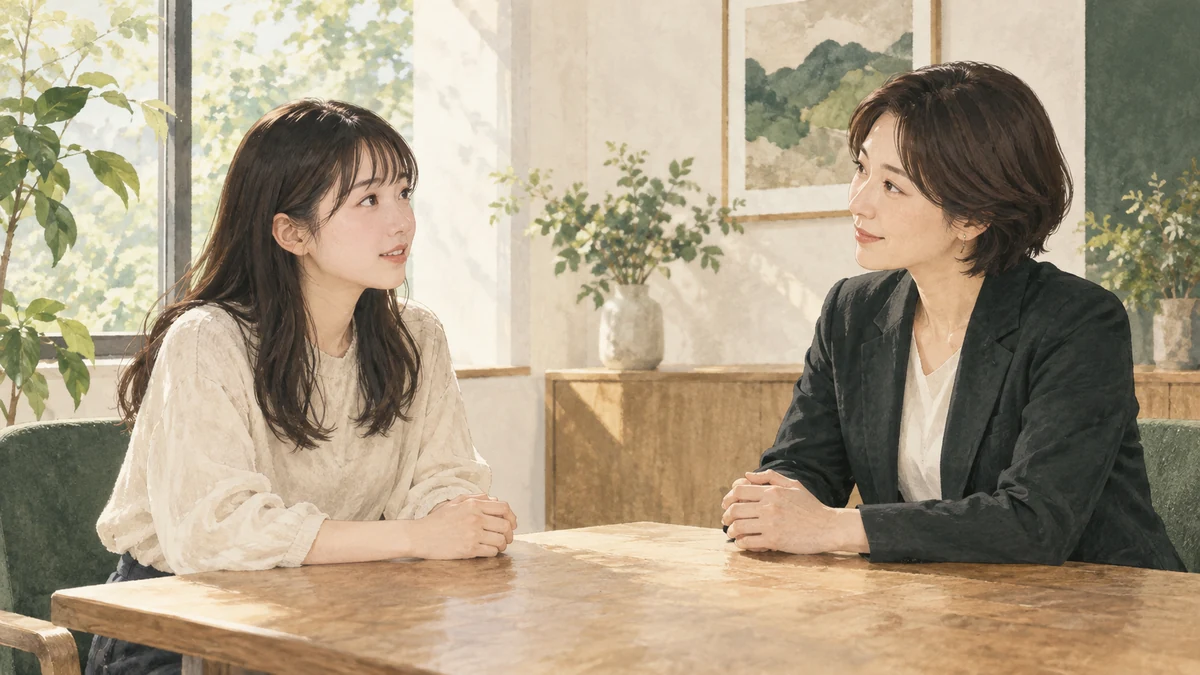キャリアについて相談する女性のイメージ