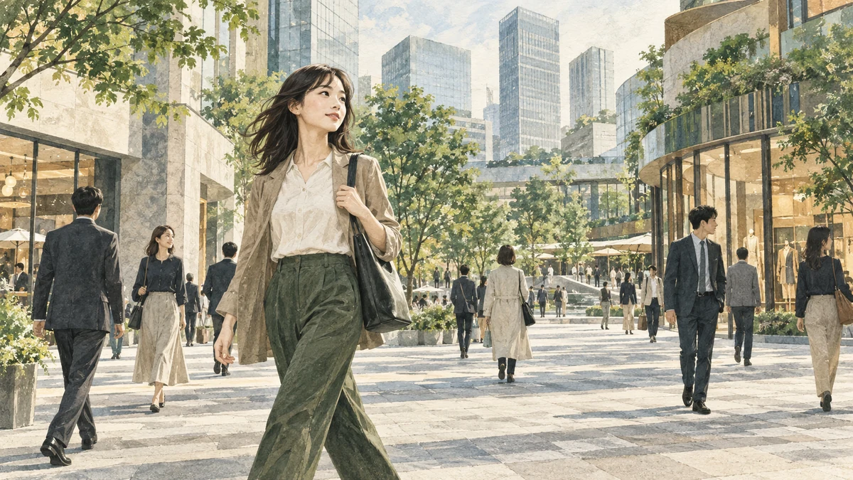さまざまな仕事への可能性を考える女性のイメージ