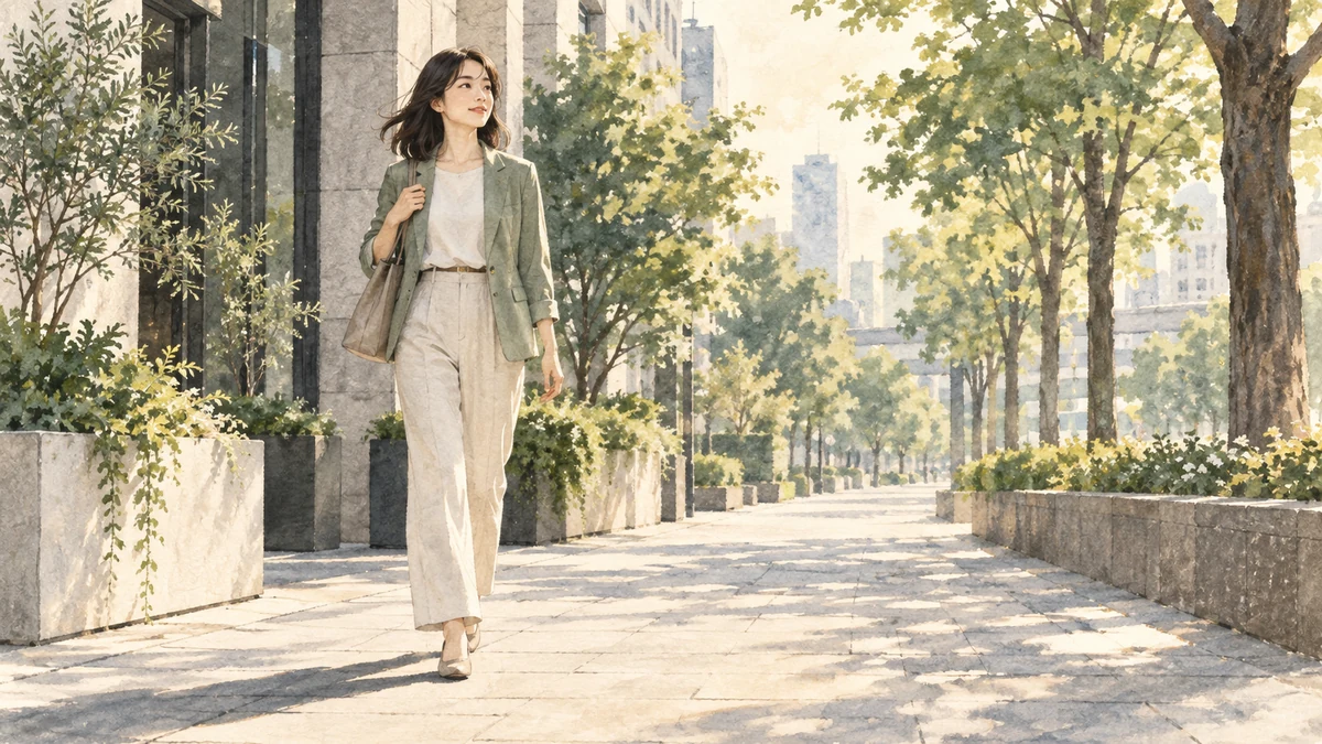 自分らしい仕事へ踏み出す女性のイメージ