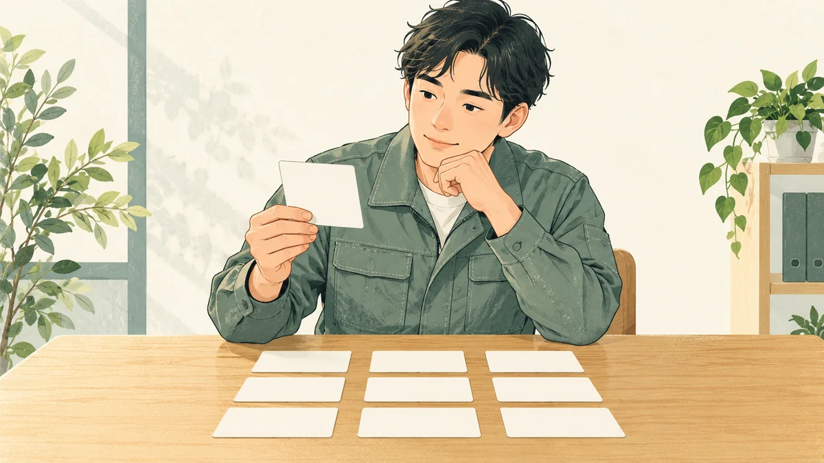 転職エージェントの公式の記載を見比べているイメージ